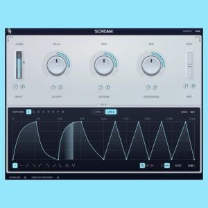 Cure Audio「Scream」Massiveの伝説的Screamフィルターを単体VSTとして再構築！内蔵LFOで自在にモジュレーションできる無料プラグイン｜DTMプラグインセール