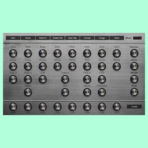 PolytecLab「Polytec Drum Machine」アナログ機材を録音したサンプル搭載、8チャンネル独立制御で“生きたビート”を作れるドラム音源｜DTMプラグインセール