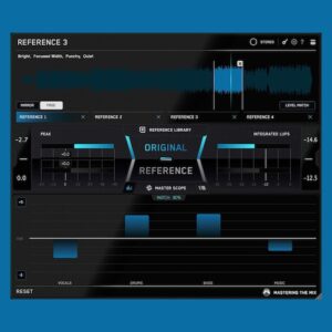 Mastering The Mix「REFERENCE 3」プロ楽曲との比較を革新的に効率化し、ミックス改善を可視化！トーナルバランス、ステレオ幅、ダイナミクスを一括解析し理想のサウンドへ導くインテリジェント・リファレンス・ツール｜DTMプラグインセール