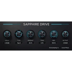 Three-Body Technology「Sapphire Drive」透明感と豊かな倍音を両立し、あらゆるトラックに瞬時の温かみと存在感を加えるサチュレーション・プラグイン｜DTMプラグインセール