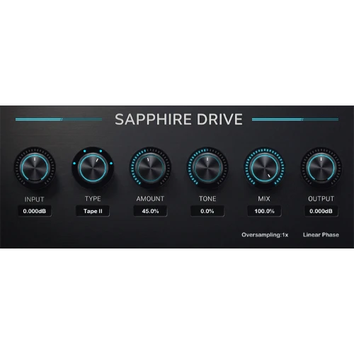Three-Body Technology「Sapphire Drive」透明感と豊かな倍音を両立し、あらゆるトラックに瞬時の温かみと存在感を加えるサチュレーション・プラグイン｜DTMプラグインセール