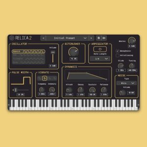 Hivetune「Relica 2」懐かしのファミコン風サウンドを手軽に再現！8ビットゲーム黄金期のサウンドをDAWで忠実に再現できるチップチューン向けシンセサイザー｜DTMプラグインセール