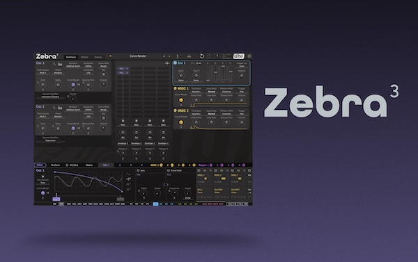 u-he「Zebra 3.0 Final Beta」ベータ版がついに登場！Zebra 2のユーザーも驚く音質の飛躍、Diva並みのフィルター、直感的なUI設計の新生ソフトシンセ