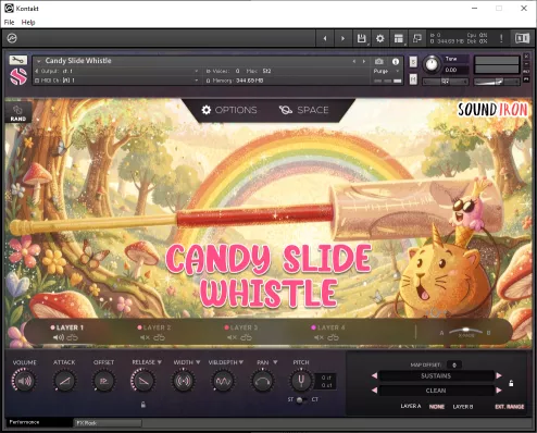 Soundiron「Candy Slide Whistle Pop」ポップでコミカルなサウンドを簡単に実現！キャンディ製スライドホイッスルを忠実に再現したユニーク音源｜DTMプラグインセール