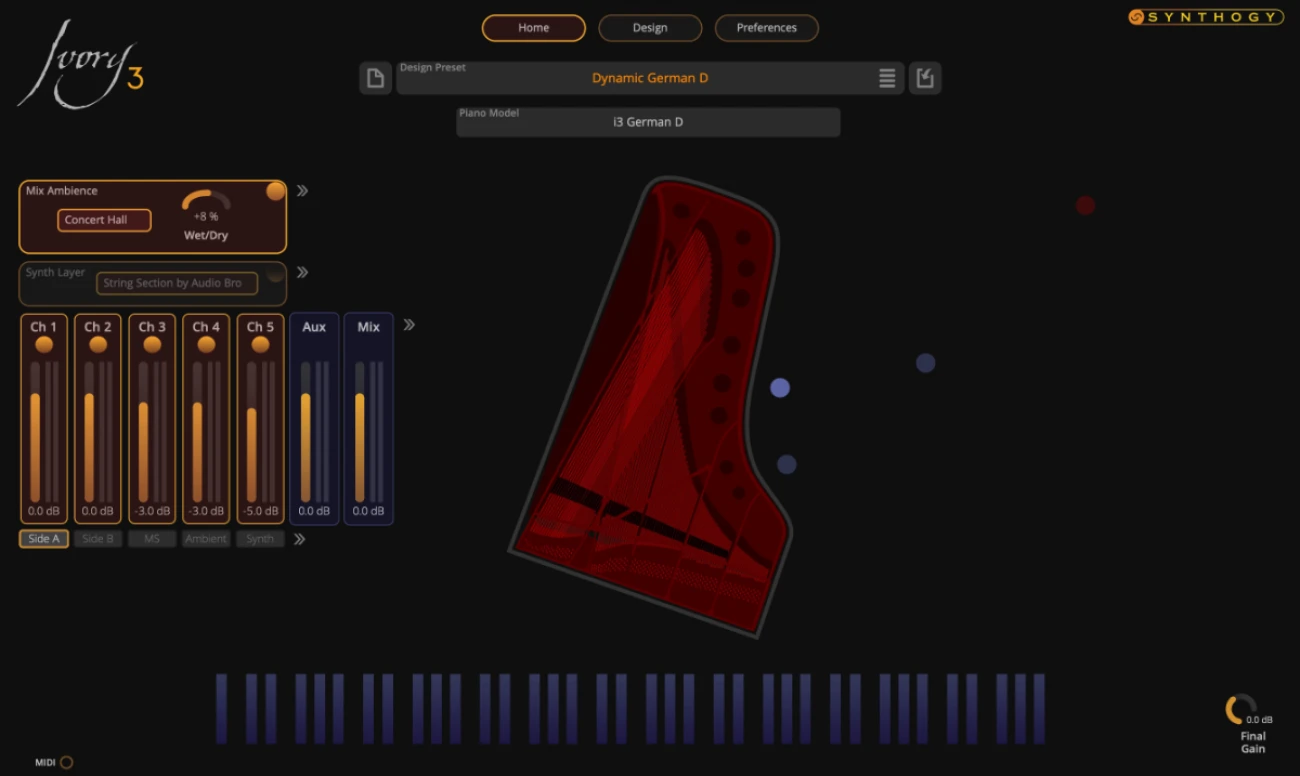 Synthogy「Ivory 3 German D」リアルな打鍵表現を実現するRGBエンジン搭載！Steinway® D-274の響きを忠実再現した次世代ピアノ音源｜DTMプラグインセール