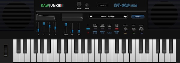 DAWJunkie「DT-600 Mini」CASIO MT-600を忠実にサンプリングしたレトロ系シンセプラグイン｜DTMプラグインセール