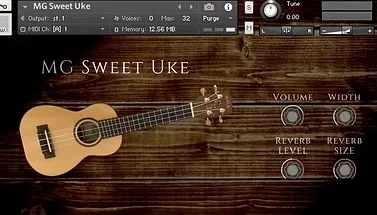 MG Instruments「MG Sweet Uke」甘くあたたかいウクレレの響きをリアルに再現する、フィンガーピッキング特化型ウクレレ音源｜DTMプラグインセール