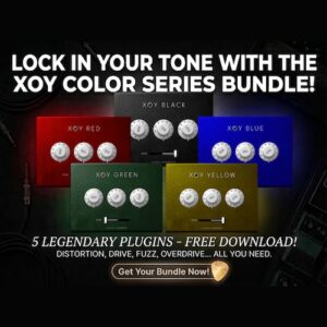 XOY Production「XOY Color Series」5色それぞれに明確な役割を持たせたキャラクター重視のギタードライブプラグイン｜DTMプラグインセール