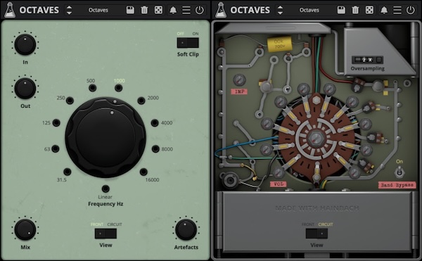 AudioThing「Octaves」音を分解し再構築！オクターブ分割によるスペクトル操作で独創的な音響表現を実現するバンドパスフィルター｜DTMプラグインセール