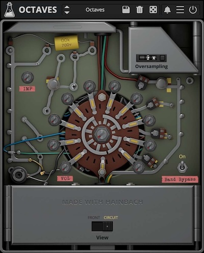 AudioThing「Octaves」音を分解し再構築！オクターブ分割によるスペクトル操作で独創的な音響表現を実現するバンドパスフィルター｜DTMプラグインセール