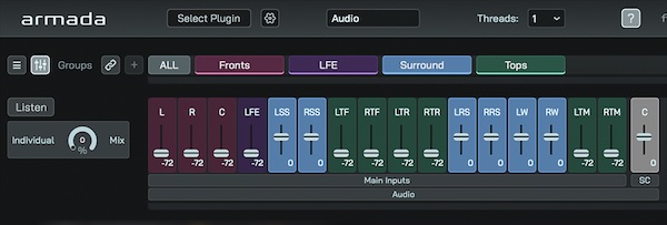 Fiedler Audio「Armada」VST3プラグインをDolby Atmosや22.2chなどあらゆるイマーシブフォーマットで活用できる革新的プラグインラッパー|DTMプラグインセール