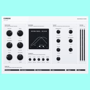 MG9 Audio「Coress Mastering De-Esser」ボーカルの明るさを残したまま「S」「T」だけを抑える！Core／Edge分離設計を採用した高精度マスタリング用ディエッサー｜DTMプラグインセール