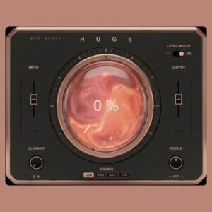 MG9 Audio「HUGE」デジタル音源が薄いと感じたら試したい！CLEAN-UPと中央ノブで音を太く整えるプラグイン｜DTMプラグインセール