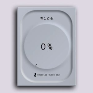 Shadaloo Audio DSP「WIDE - Space & Depth Tool」ワンノブ操作で音に奥行きと広がりをプラス！内部マイクロスペース処理で自然に立体化する空間拡張ツール｜DTMプラグインセール