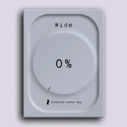 Shadaloo Audio DSP「WIDE - Space & Depth Tool」ワンノブ操作で音に奥行きと広がりをプラス！内部マイクロスペース処理で自然に立体化する空間拡張ツール｜DTMプラグインセール