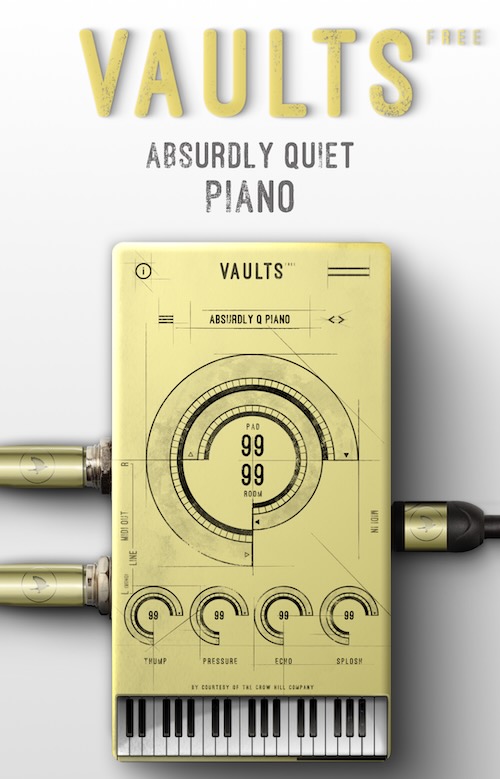 The Crow Hill Company「Vaults,Absurdly Quiet Piano」実際の演奏ではほぼ不可能な“極限の弱音”を実現！ありえないほど静かなグランドピアノの世界｜DTMプラグインセール