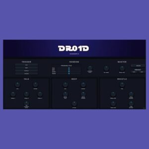 SoundMorph「DR01D Online Synthesizer」宇宙的ドローンから機械的パルスまで自在に生成！インストール不要で始めるブラウザ完結型シンセ｜DTMプラグインセール