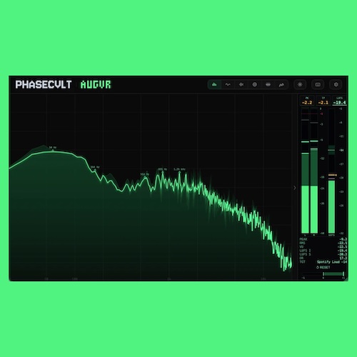 PHASECVLT「AUGVR」音を“見る”ことで判断が変わる！6つの可視化モードと本格LUFSメーターを搭載したリアルタイム解析プラグイン｜DTMプラグインセール