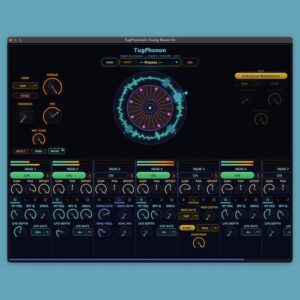 tugrulakyuz「TugPhonon 1.0.0」1951年の回転ディスク型テープディレイをソフトウェアとして再現！8つの再生ヘッドと物理モデリングレゾネーターで複雑なエコーと音響テクスチャを生み出す、実験的テープディレイ｜DTMプラグインセール