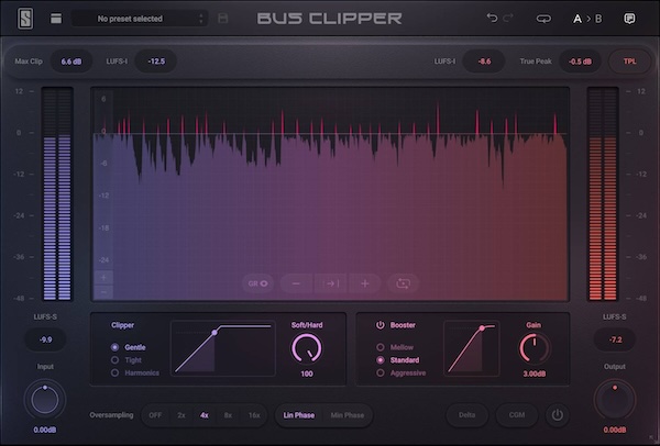 Slate Digital「Bus Clipper」ピークを削るだけで終わらない！サンプル単位の精密クリッピングとウェーブシェーピングで体感ラウドネスまで設計できる2ステージ・ダイナミクスプロセッサー｜DTMプラグインセール