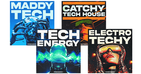 Banger Samples「The Ultimate Tech House Bundle」4つのプロ仕様サンプルパックを一括収録し、ドラム・ベース・シンセ・FX・MIDIまで網羅したテックハウス制作向けオールインワンライブラリ｜DTMプラグインセール