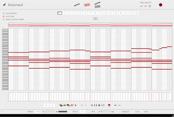 Groove Music Industries「Arponaut」自分では思いつかないフレーズが自然に生まれる！パターンとコードを同時に編集できる新発想アルペジエーター｜DTMプラグインセール