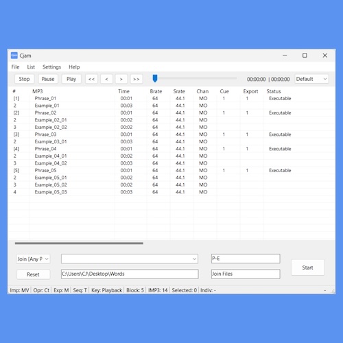 cutandjoin「Cjam」再エンコード不要でMP3を高速編集できる軽量Windowsソフト｜DTMプラグインセール
