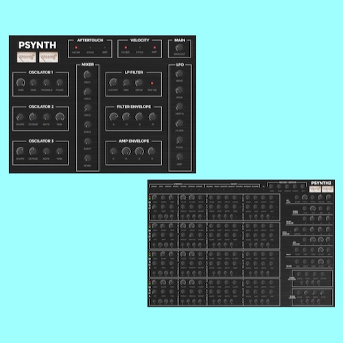Home Records Label「PSynth / PSynth 2」3オシレーター搭載のシンプル設計と、複数LFO・エフェクトまで拡張した進化版ポリフォニックVST｜DTMプラグインセール