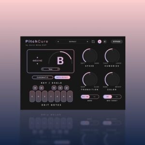 Saint Mike DSP「PitchCure」自然なビブラートと感情を守りながら正確に補正！ロボット声にさせないボーカルピッチ補正プラグイン｜DTMプラグインセール