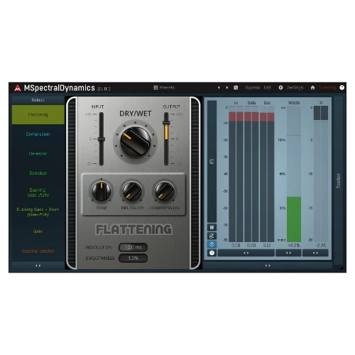 MeldaProduction「MSpectralDynamicsLE」コンプ、エキスパンダー、ゲートを統合！周波数単位でダイナミクスを制御し、ミックスの衝突を解消する革新的スペクトラル・ダイナミクス・プロセッサー｜DTMプラグインセール