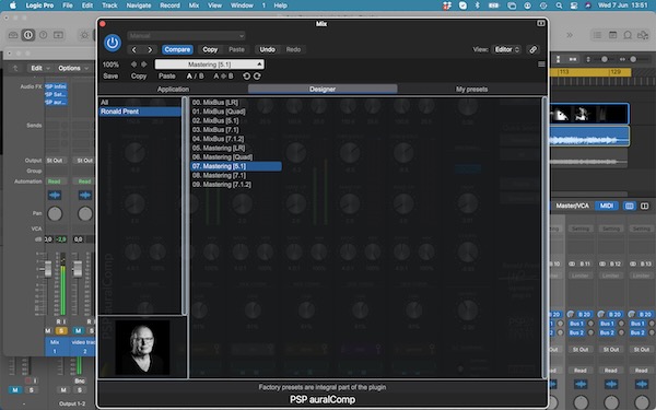 PSP Audioware「PSP auralComp」最大16ch対応・イマーシブ制作に最適！マルチチャンネルを直感的にコントロールできる次世代コンプレッサー｜DTMプラグインセール
