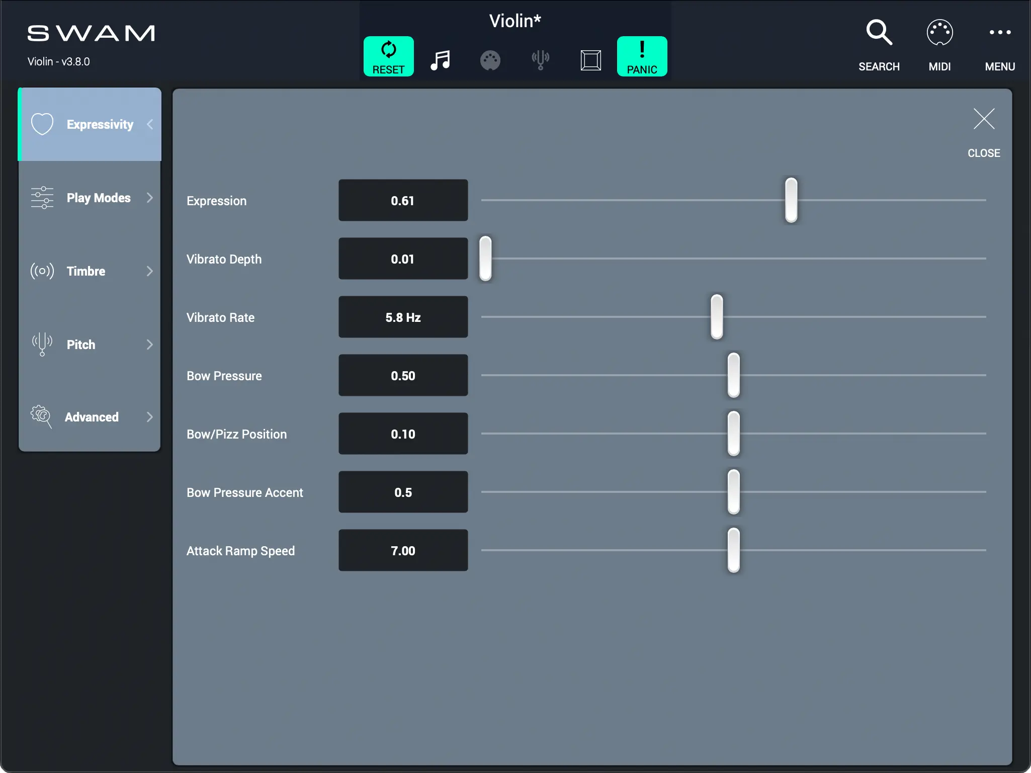 Audio Modeling「SWAM Violin」打ち込みでもここまでリアルに変わる！物理モデリングで演奏表現を再現するバイオリン音源｜DTMプラグインセール
