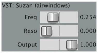 Airwindows「Suzan」3段SVFと非線形処理が生み出す、クセの強い新感覚ラダーフィルター｜DTMプラグインセール