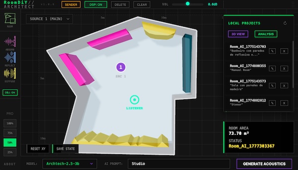 AudioFB「RoomDiY」DAW上で部屋そのものを設計する新発想！リアルタイム音響シミュレーションと空間コントロールを実現する次世代音響シミュレーションツール｜DTMプラグインセール