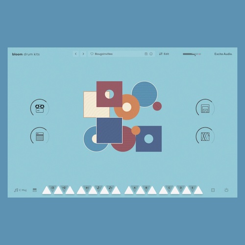 Excite Audio「Bloom Drum Kits」生ドラムの空気感とテープ由来の質感を融合し、不完全さと揺らぎを活かした“動くグルーヴ”を直感的に構築できる次世代ドラム音源｜DTMプラグインセール