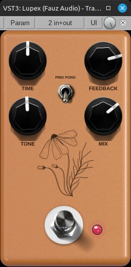 Fauz Audio「Lupex — Analog BBD Delay」アナログディレイ特有の減衰感・ローファイな質感・揺れを手軽に扱える実用的プラグイン｜DTMプラグインセール