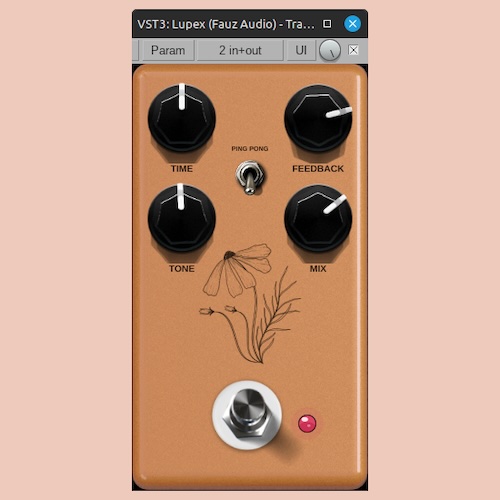 Fauz Audio「Lupex — Analog BBD Delay」アナログディレイ特有の減衰感・ローファイな質感・揺れを手軽に扱える実用的プラグイン｜DTMプラグインセール