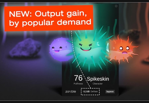 sonible「puffer:fish」遊び心のあるビジュアルとプロ品質のサウンドを両立！3匹のフグキャラクターで音の個性を自在に操るサチュレーション｜DTMプラグインセール