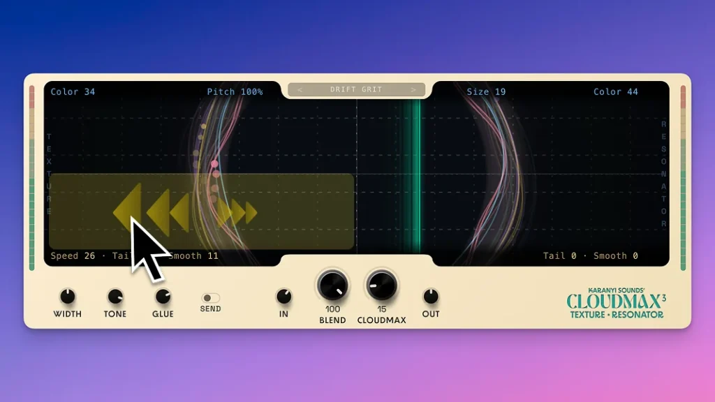 Karanyi Sounds「Cloudmax 3」あらゆるオーディオをリズム、ハーモニー、テクスチャへと変換し、4基のグラニュラーエンジンで無限の音響表現を生み出すテクスチャ・レゾネーター・プラグイン｜DTMプラグインセール