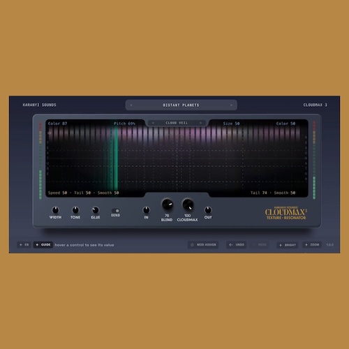 Karanyi Sounds「Cloudmax 3」あらゆるオーディオをリズム、ハーモニー、テクスチャへと変換し、4基のグラニュラーエンジンで無限の音響表現を生み出すテクスチャ・レゾネーター・プラグイン｜DTMプラグインセール