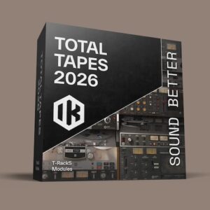 IK Multimedia「Total Tapes 2026」ミックスの完成度を引き上げる！アナログテープ特有の温かみ・太さ・まとまりを再現できるエフェクトバンドル｜DTMプラグインセール
