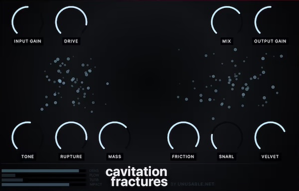 Unusable Engineering「Cavitation Fractures」音を潰さず“割って動かす”流体力学ベースの新感覚ディストーション｜DTMプラグインセール