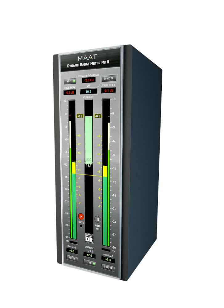 MAAT「DRMeter MkII」DR測定・PSR・LRAを統合した次世代メーター！ラウドネス管理とダイナミクス測定を一体化したプラグイン｜DTMプラグインセール