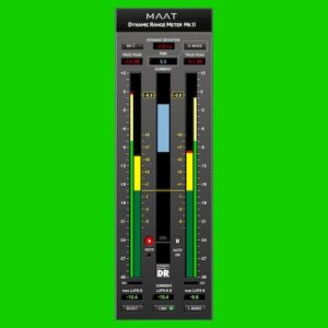 MAAT「DRMeter MkII」DR測定・PSR・LRAを統合した次世代メーター！ラウドネス管理とダイナミクス測定を一体化したプラグイン｜DTMプラグインセール