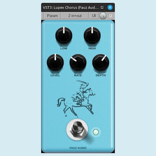 Fauz Audio「Lupex Chorus — Analog BBD Chorus」位相差LFOとデュアルステレオ処理で音に奥行きを加えるアナログ風コーラス｜DTMプラグインセール