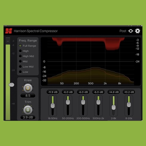 Harrison「MPC Spectral Compressor」18バンドで音を自在に
