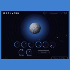 DeadLoop「MoonVerb」幻想的な空間演出から無限ドローンまで作れる、Shimmer・Freeze・モジュレーション機能搭載リバーブ｜DTMプラグインセール