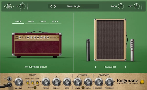 「UAD Enigmatic '82 Overdrive Special Amp」クリーンからリードまで、D-styleアンプの伝説サウンドをDAWで再現！ピッキングニュアンスまで反映するアンプシミュレーター｜DTMプラグインセール