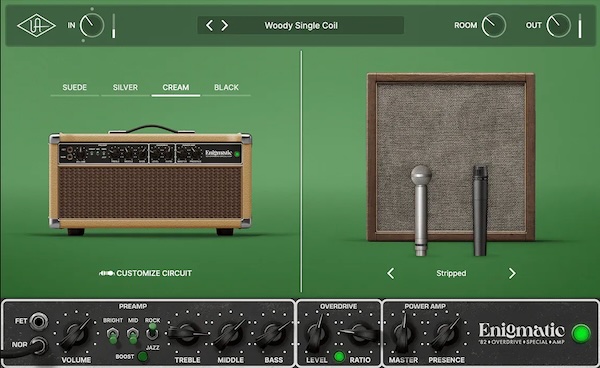 「UAD Enigmatic '82 Overdrive Special Amp」クリーンからリードまで、D-styleアンプの伝説サウンドをDAWで再現！ピッキングニュアンスまで反映するアンプシミュレーター｜DTMプラグインセール