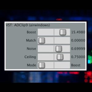 Airwindows「ADClip9」音圧アップ・トランジェント制御・質感調整を1つでこなす実用クリッパー｜DTMプラグインセール
